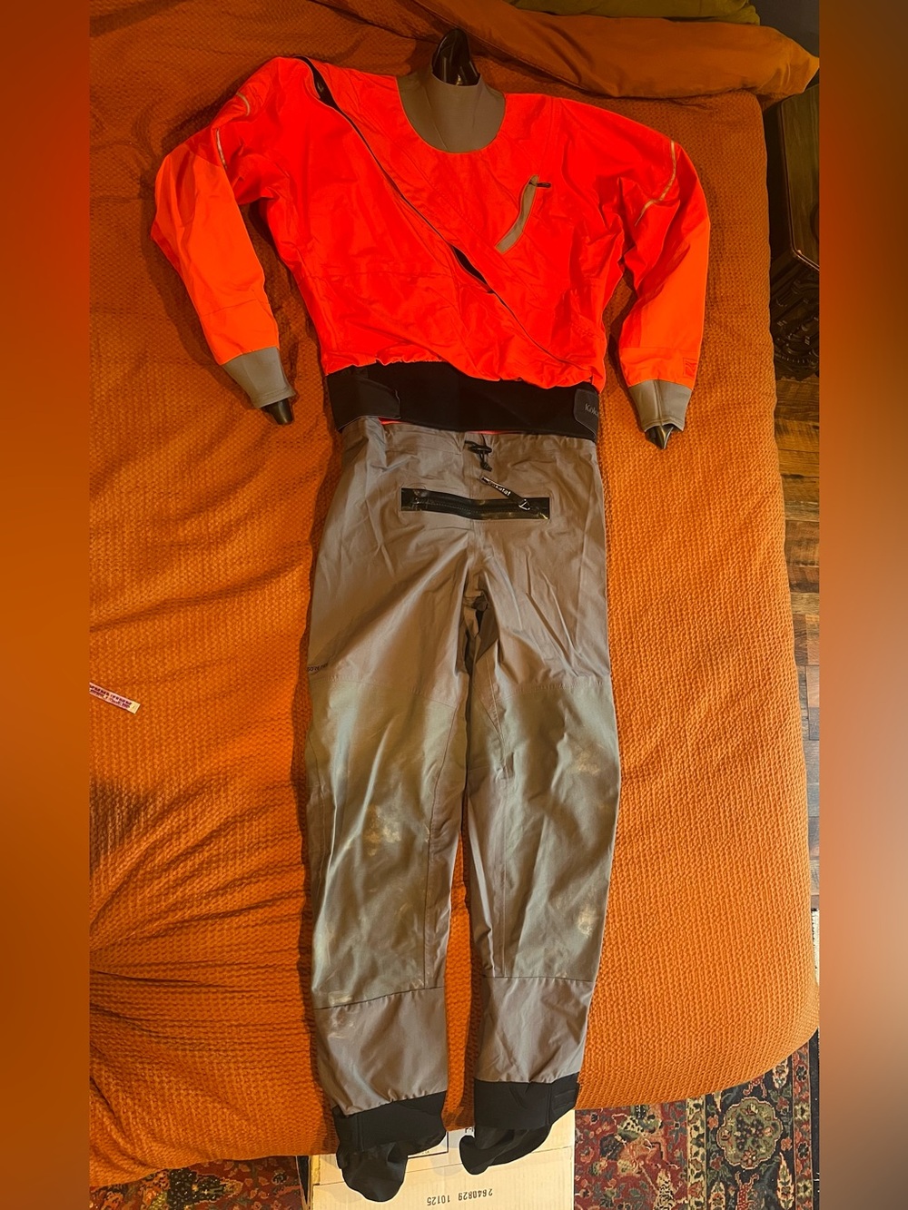 Kokatat Men’s XL Retro Meridian Dry Suit (Gore-Tex Pro) w/ Custom Colorblocking